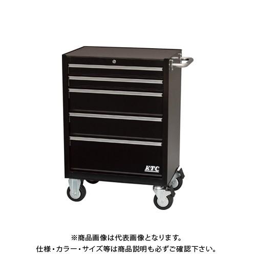 (運賃見積り)(直送品)KTC ローラーキャビネット(5段5引出し) ブラック 680×460×97...