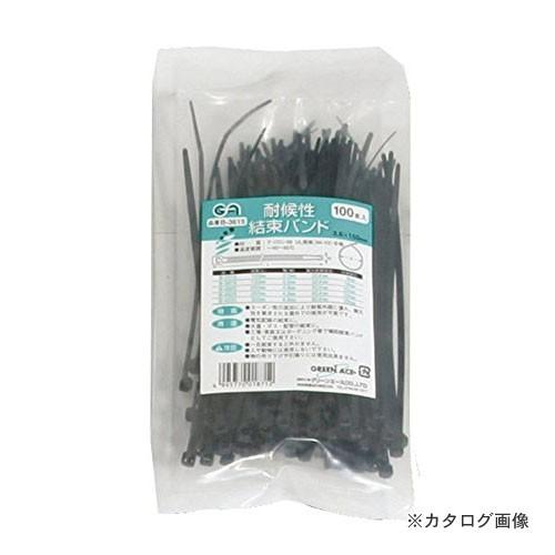 三共 GA 結束バンド (クロ) 100入 B3615