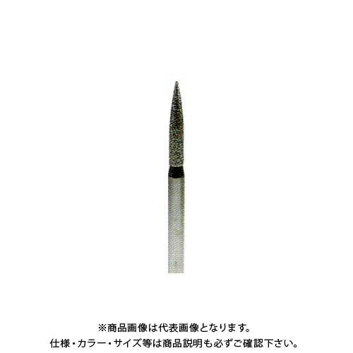 柳瀬 ヤナセ 電着ダイヤモンドバー トンガリ型 φ3×14 φ3mm軸 (5本入) D03CA
