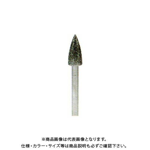 柳瀬 ヤナセ 電着ダイヤモンドバー トンガリ型 φ6×13 φ3mm軸 D06CA