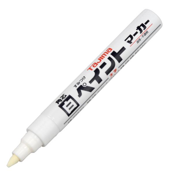 タジマツール Tajima すみつけペイントマーカー 硬質芯(太字・角芯・白) SPEW-WHI
