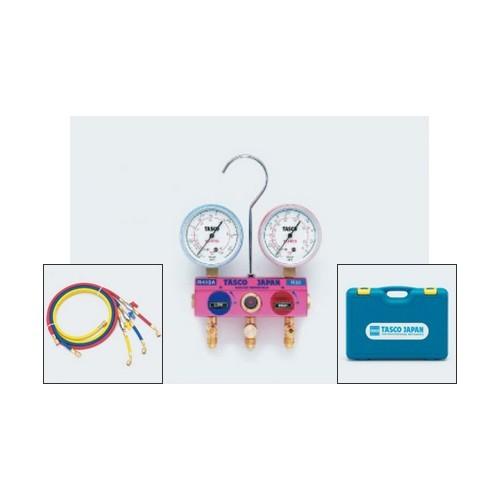 タスコ TASCO R410A/R32ゲージマニホールドキット TA122GVH-2