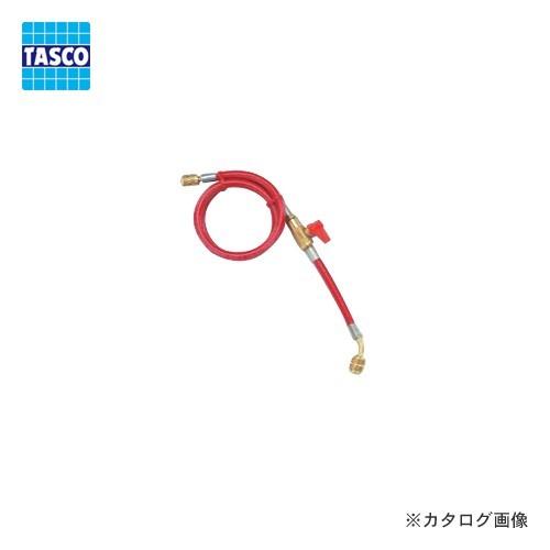 タスコ TASCO R407C92cmバルブ付チャージホース1/4赤 TA134AA-1