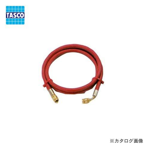 タスコ TASCO チャージホース(R134a)100cm赤 片側60° TA137H-1