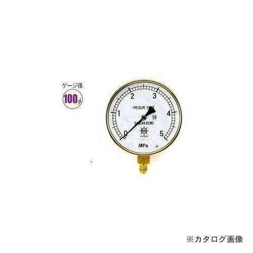 タスコ TASCO 圧力計 (1/4"フレア、下出し、100Φ、つば無) TA147F-335