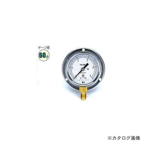 タスコ TASCO 圧力計 (1/4"フレア、下出し、60Φ、つば付) TA148F-135