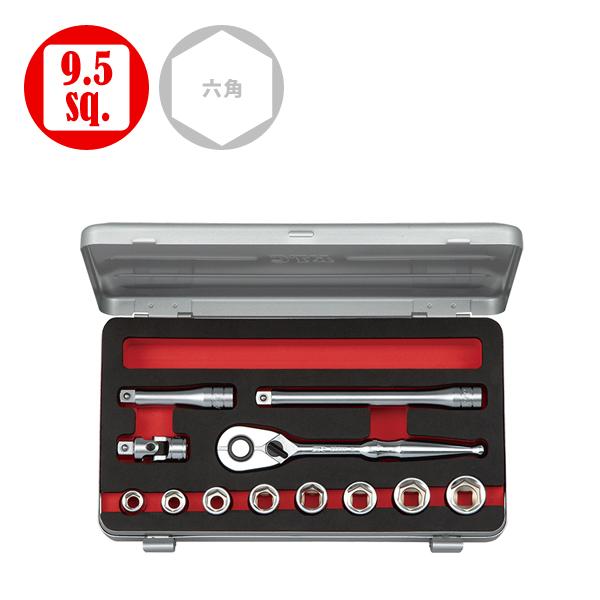 KTC TB312BA 9.5sq. ソケットセット (六角) インチサイズ [12点] TB312...
