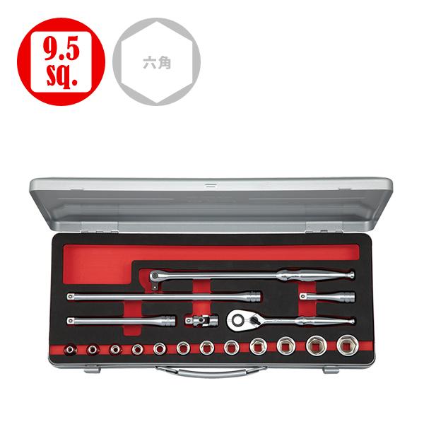 KTC TB318A 9.5sq. ソケットセット (六角) [18点] TB318A