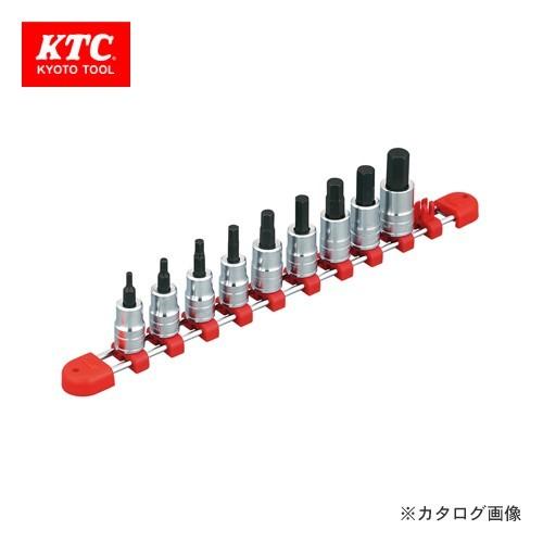 KTC 9.5sq.ショートヘキサゴンビットソケットセット(9コ組) TBT3S09H