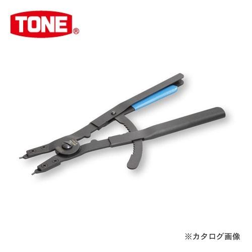 TONE トネ スナップリングプライヤ(ストレートタイプ・軸用) SRPS-400