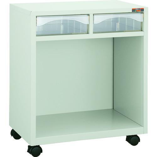 (送料別途)(直送品)TRUSCO 収納ケース キャスター付 上側深型2個付 DM-A4W1-C