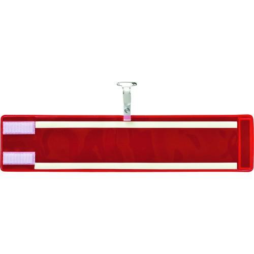 緑十字 ビニール製腕章 反射×高輝度蓄光 赤無地 腕章-400(反射赤) 90×400mm エンビ ...