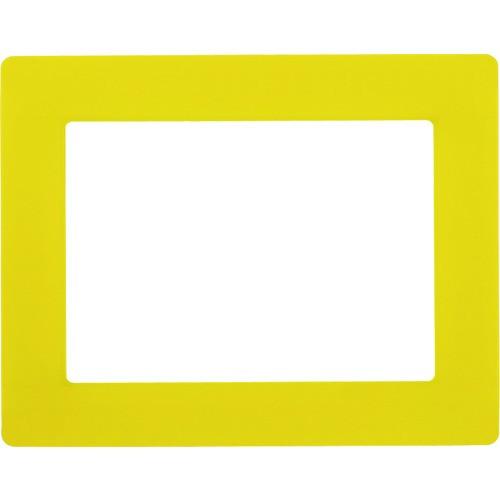 緑十字 路面用区画標識(A4用紙対応タイプ) 黄 YKH-A4Y 312×398mm 裏テープ付 4...