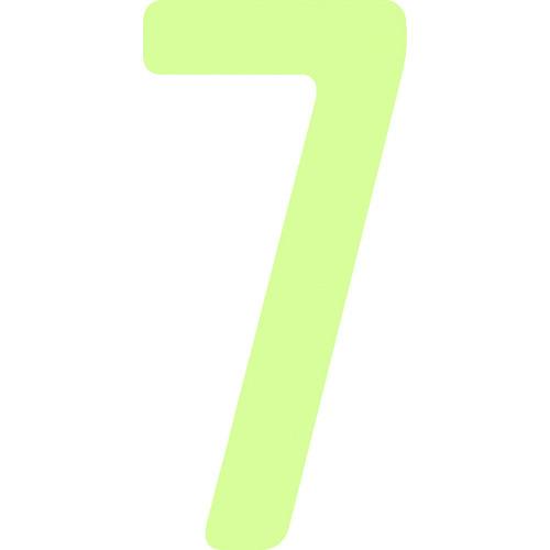 IM 中輝度蓄光カッテイング文字 数字 7 AILUMI50-7
