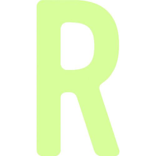 IM 非常用標識 中輝度蓄光カッテイング文字 英字 R 粘着シール 50×26mm AILUMI50...