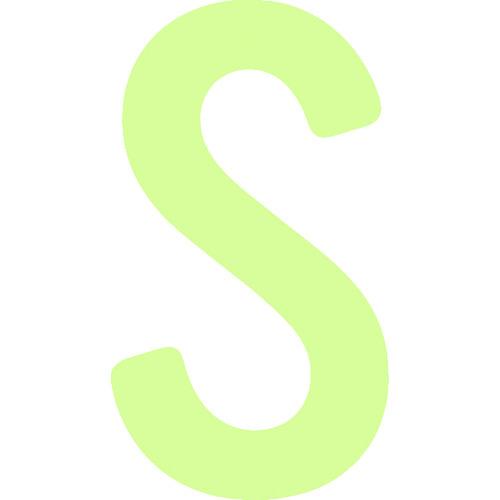 IM 非常用標識 中輝度蓄光カッテイング文字 英字 S 粘着シール 50×28mm AILUMI50...