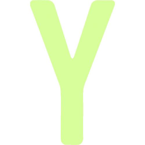 IM 非常用標識 中輝度蓄光カッテイング文字 英字 Y 粘着シール 50×30mm AILUMI50...