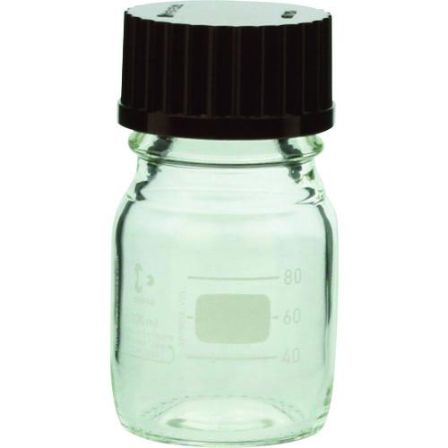 SIBATA ねじ口びん 100ml 赤キャップ付 017200-1001A