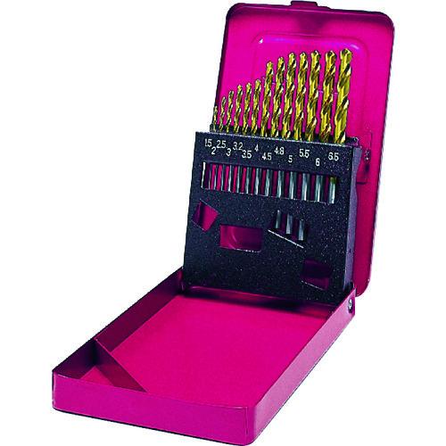 三菱K GSDSET TiNコーティング 一般鋼用 ハイスドリルセット(スチールケース13本入) G...