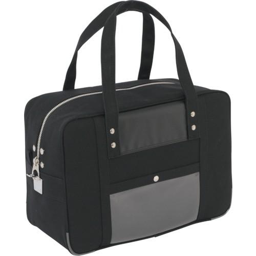 SANEI 帆布メール用ボストン(M)馬蹄錠金具付 黒 BTM-U-01