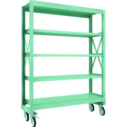 (直送品)TRUSCO R3型ボルト式中量棚W1500XD500XH2000 5段 Φ150 ゴムキ...
