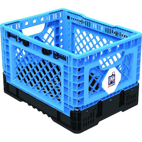 TRUSCO 折りたたみメッシュコンテナ25L ブルー TR-MPB25-B