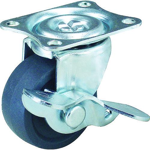 TRUSCO キャスター TYGシリーズ 自在SP付 エラストマー車 75mm TYGEB-75