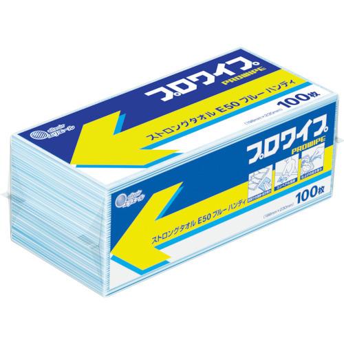 (送料別途)(直送品)エリエール プロワイプ ストロングタオルE50 ブルーハンディ 100枚×25...