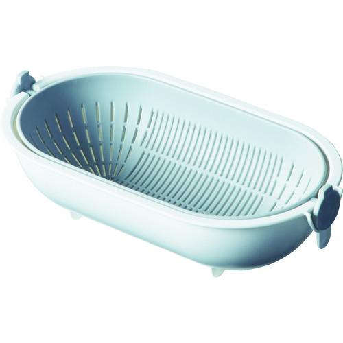 TRUSCO スピンホイールコランダーオーバル グレー SWCO-GY