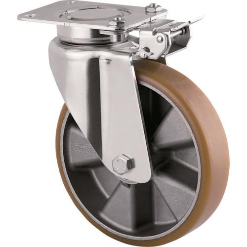 テンテキャスター 重荷重用高性能旋回キャスター“DELTA”(ウレタン車輪) φ160 自在式(方向...