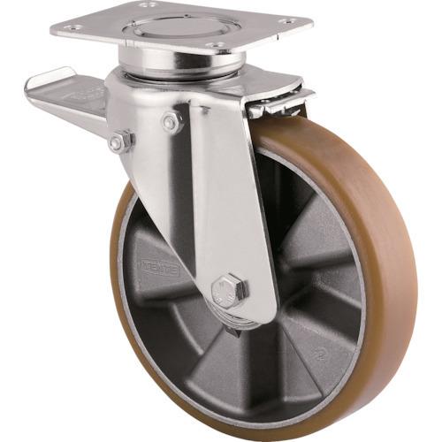 テンテキャスター 重荷重用高性能旋回キャスター“DELTA”(ウレタン車輪) φ125自在式(トータ...