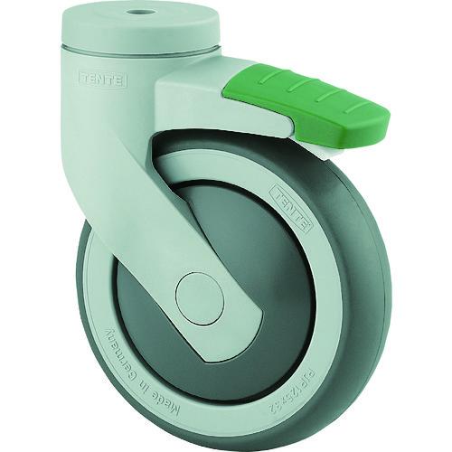 テンテキャスター 樹脂キャスター“LEVINA”(エラストマー車輪) φ125 自在式(方向ロック付...