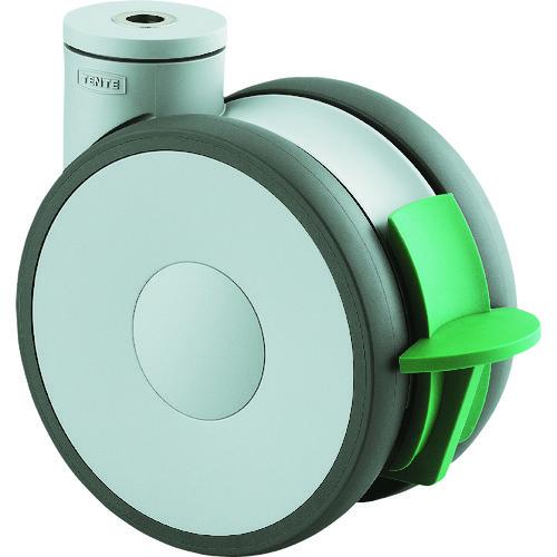 テンテキャスター 高性能旋回双輪キャスター“LINEA”(ポリウレタン車) φ150 自在式(方向ロ...