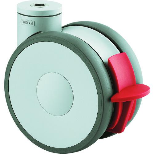 テンテキャスター 高性能旋回双輪キャスター“LINEA”(ポリウレタン車) φ150 自在式(トータ...