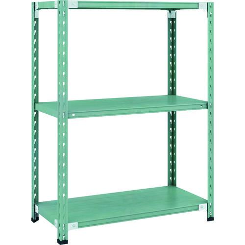 (直送品)TRUSCO CB型セミボルトレス軽量棚 900X450XH1200 3段 グリーン CB...