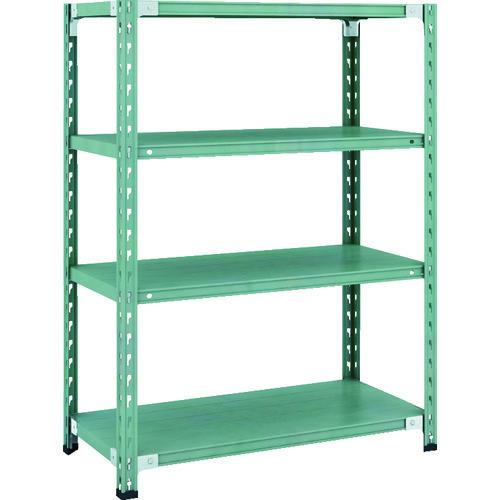 (直送品)TRUSCO CB型セミボルトレス軽量棚 900X450XH1200 4段 グリーン CB...