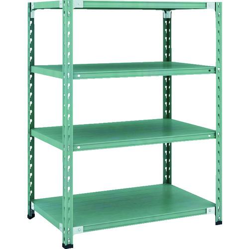 (直送品)TRUSCO CB型セミボルトレス軽量棚 900X600XH1200 4段 グリーン CB...