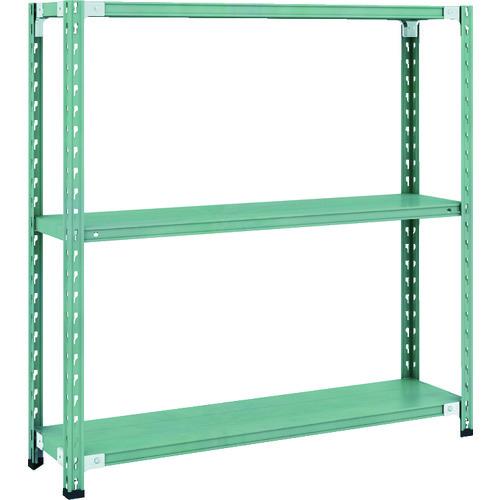 (直送品)TRUSCO CB型セミボルトレス軽量棚 1200X300XH1200 3段 グリーン C...
