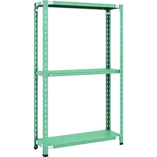 (直送品)TRUSCO CB型セミボルトレス軽量棚 900X300XH1500 3段 グリーン CB...