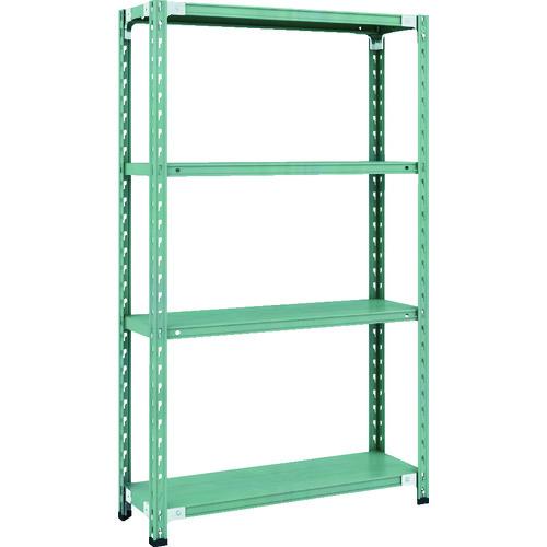 (直送品)TRUSCO CB型セミボルトレス軽量棚 900X300XH1500 4段 グリーン CB...