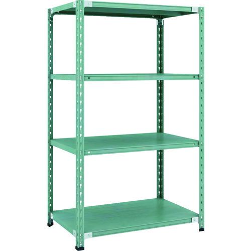 (直送品)TRUSCO CB型セミボルトレス軽量棚 900X600XH1500 4段 グリーン CB...