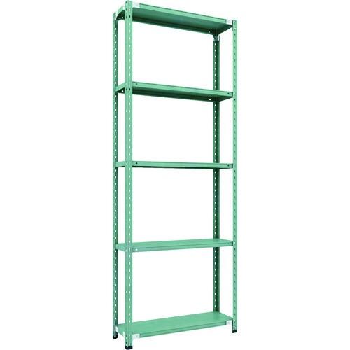 (直送品)TRUSCO CB型セミボルトレス軽量棚 900X300XH2400 5段 グリーン CB...