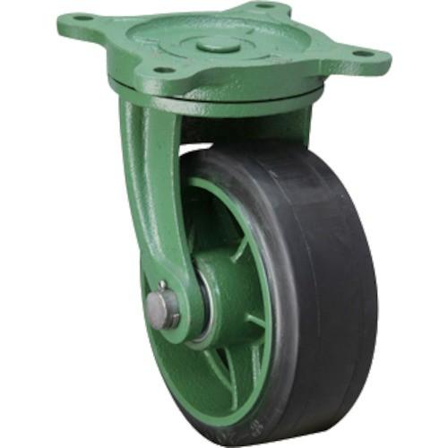 (送料別途)(直送品)東北車輛製造所 幅広型自在金具付ゴム車輪 125X50 125X50TBRB