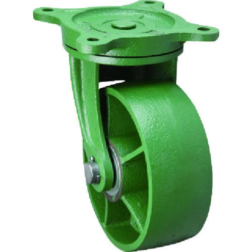 (送料別途)(直送品)東北車輛製造所 幅広型自在金具付鉄車輪 125X65TBRFB