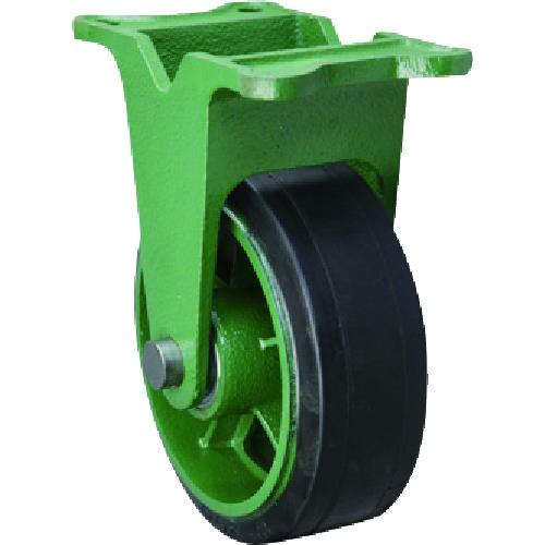 (送料別途)(直送品)東北車輛製造所 幅広型固定金具付ゴム車輪 125X65 125X65TKB