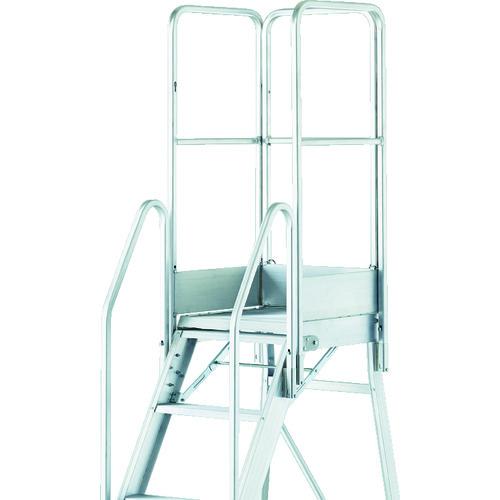 (送料別途)(直送品)TRUSCO 折りたたみ式作業用踏み台 高さ2.10m 高さ1100手すりフル...