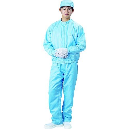 ブラストン クリーンルーム用ウエア 防塵ジャケット(立衿) 青 Mサイズ BSC-42001-B-M