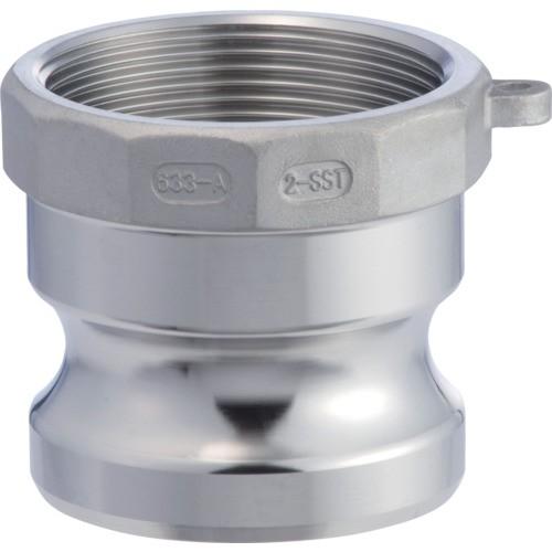 トヨックス カムロックアダプター メネジ ステンレス 1/2インチ SST 633-AB-1/2-S...