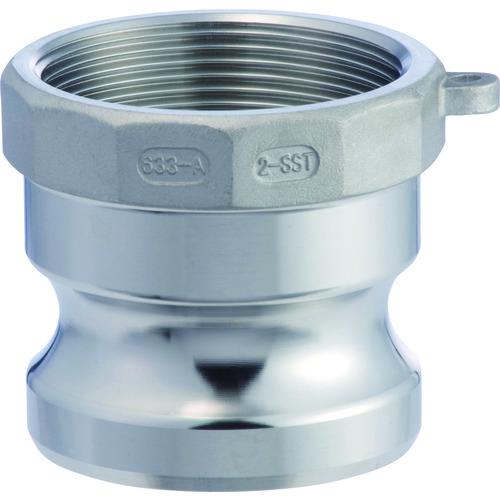 トヨックス カムロックアダプター メネジ ステンレス 1-1/2インチ SST 633-AB-1-1...
