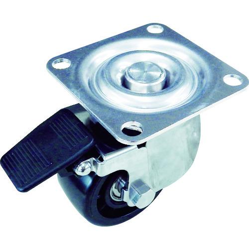 TRUSCO キャスター 低床式重荷重用自在SP付ナイロン車65mm TYHSNB-65